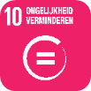 Logo SDG 10 Ongelijkheid verminder 
